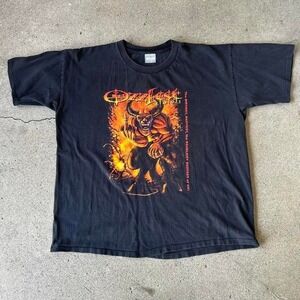 Vintage 2001 OZZFEST big demon print double sided concert band tshirt